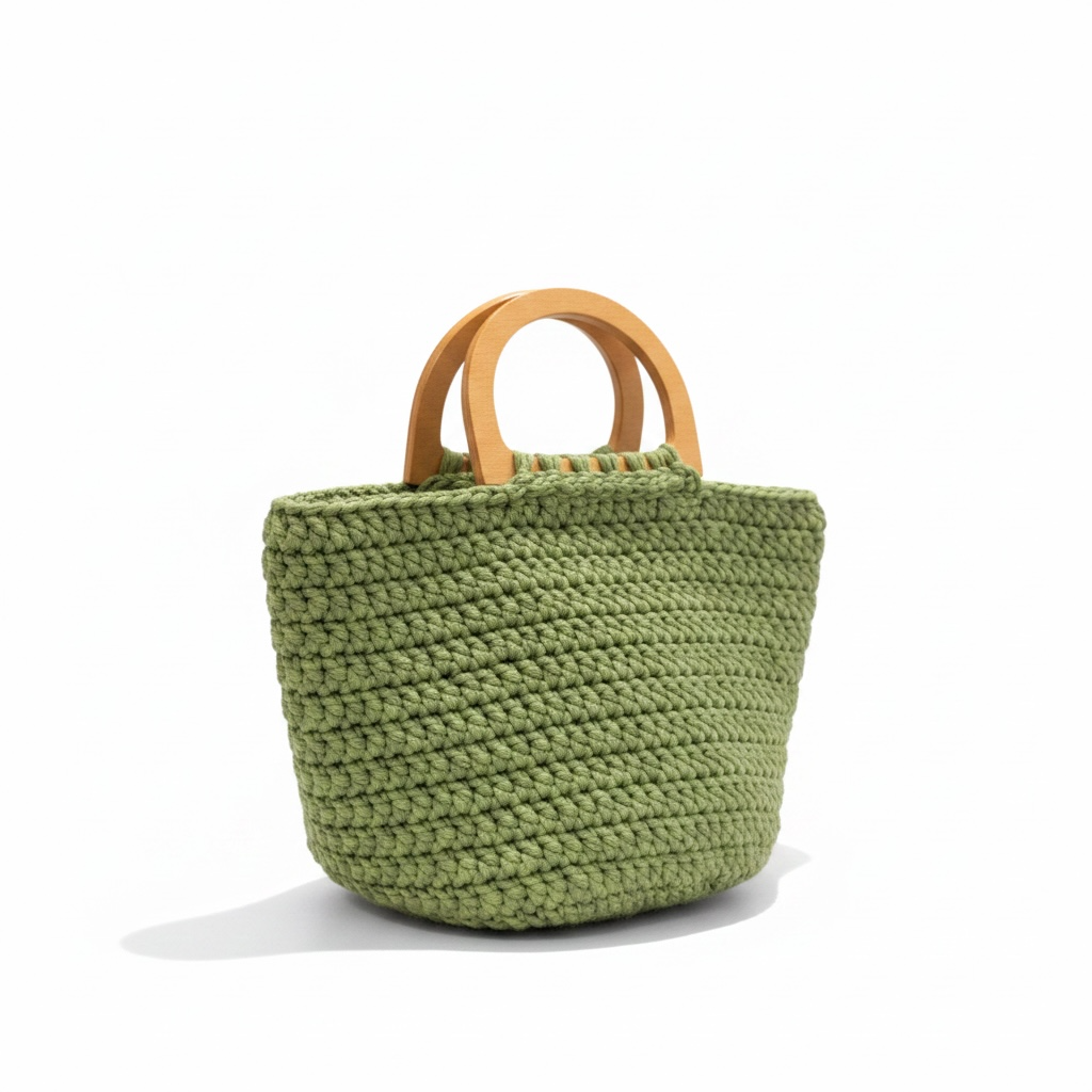 Top Handle Crochet Tote Bag (Pre-Order) - Image 3