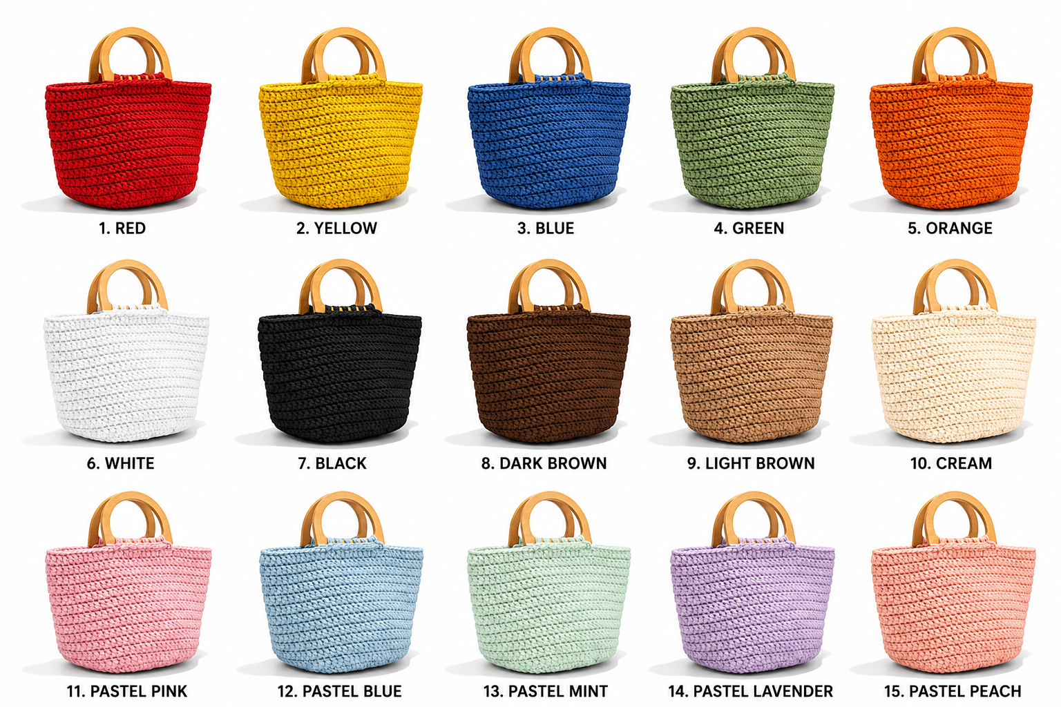 Top Handle Crochet Tote Bag (Pre-Order) - Image 2